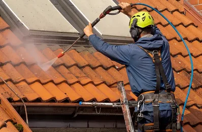 Démoussage et hydrofuge de toiture à Bouriège